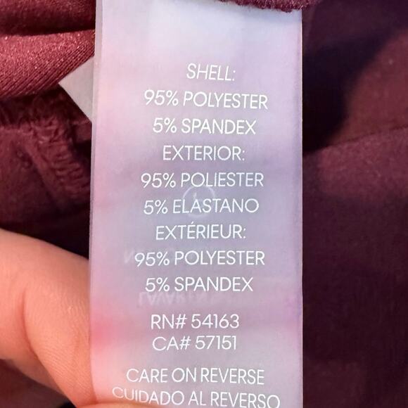 Karl Lagerfeld Paris Women's Tulip Bell Sleeve Crepe Dress Burgundy Size 4 - Picture 4 of 4